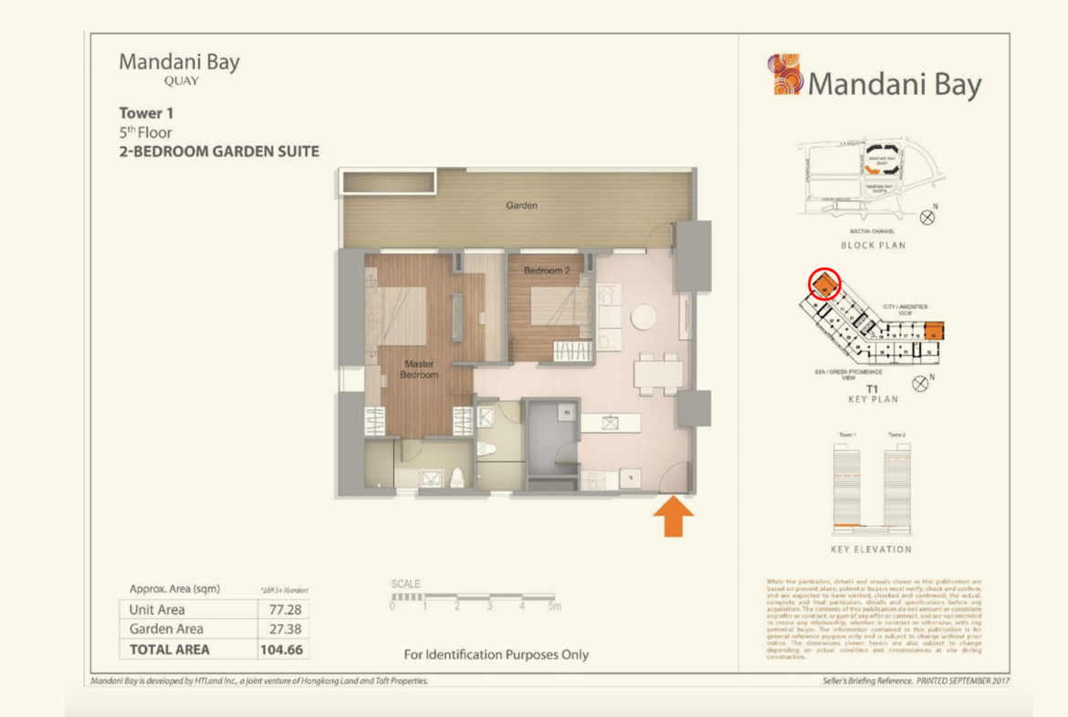 Mandani Bay Quay Phase2 Tower1 5fl 2br Garden Suite